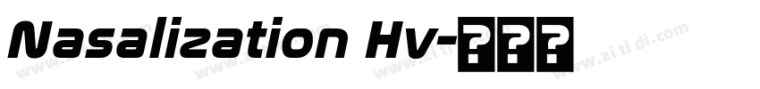 Nasalization Hv字体转换